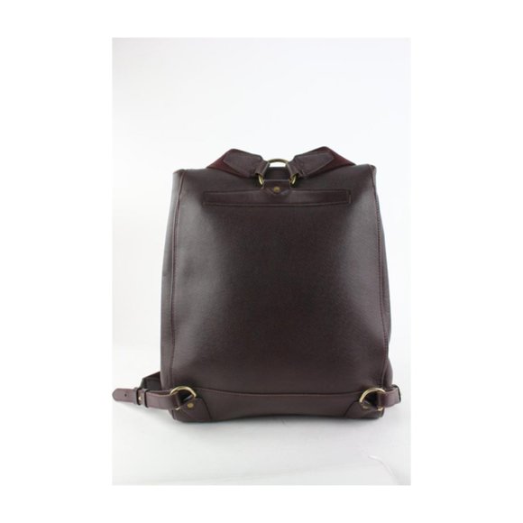 Louis Vuitton Burgundy Taiga Leather Cassiar Backpack 12lv1101
